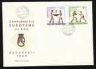 Romania 2 Covers, FDC, EUROPEAN CAMPIONSHIP Boxing BUCURESTI 1969 Mi 2767/70. - Boxing