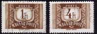 Hongrie 1958-1969 N°Y.T. : T.T. 231A Et 234 Obl. - Postage Due