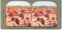 Palestine Holy Land "Jerusalem Church Of The Holy Sepulchre" Stereo Colorful Postcard 1904 - Stereoscopische Kaarten