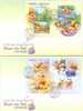 FDC 2006 Cartoon Stamps S/s -Winnie The Pooh Snowman Bridge Boat River Frog Tiger Seasons - Frösche