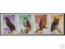 1993 MACAO/MACAU OWLS STRIP OR BLOCK OF 4V - Ungebraucht