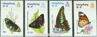 1979 HONG KONG BUTTERFLY 4V MNH(HIGN CV) - Nuovi