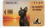 Télécarte  Animal  CHAT  SHEEBA  50 U Vide Cote  6€   Phonecote 2005  7000 Ex  En 1590 - 50 Unités   