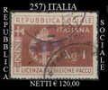 Italia-A.00257 - Etichetta Per Pacchi Postali. - Gebraucht