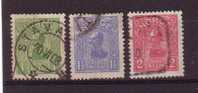 NORVEGE SERIE DES 3 TIMBRES DE HAAKON VII ....1 ERE SERIE - Gebraucht