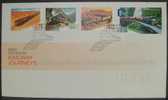 Australia 2010 Great Railway Journeys First Day Cover - Lettres & Documents