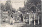 Carte Postale Ancienne Lizy Sur Ourcq - Vannage Et Bateaux Lavoirs - Métiers, Laveuses, Lavandières - Lizy Sur Ourcq