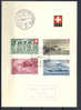 PP047 - Pro Patria 1947 Sur Feuillet PTT - Gebraucht