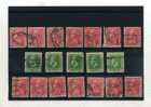 - NOUVELLE-ZELANDE . ENSEMBLE DE TIMBRES DE GEORGE V . OBLITERES - Used Stamps