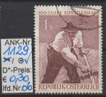 1961 - ÖSTERREICH - SM A.Satz"100. Jahrestag D.Ges.bild:Künstler" 1 S Zweif. - O  Gestempelt - S Scan (1129o 06   At) - Oblitérés