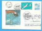 Romania Postal Stationery Cover 1993. Parachute - Parachutisme