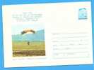 Romania Postal Stationery Cover 1978. Parachute - Parachutisme