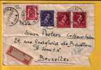 691+693+713 Op Aangetekende Brief Met Stempel  HERBESTHAL  (Oostkanton - Canton De L´est) - 1936-1957 Open Kraag