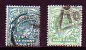 Grande Bretagne Y&T N° 106 - 106A  * Oblitéré - Used Stamps