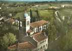 REAVILLE L EGLISE EN AVION AU DESSUS DE ....... - Realville