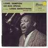 LOUIS  ARMSTRONG  °°   BASIN STREET BLUES  + VERSO LIONEL HAMPTON AIR MAIL SECIAL - Jazz