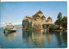 SUISSE / Canton De Vaud (Veytaux) N° 8114 Chateau De CHILLON /CPSM Postée De France Flamme THONON Les Bains /TBE - Veytaux