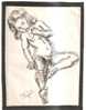 45089)foglietto Firmato Di Un Nudo Femminile - Aktmalerei