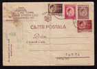 Romania 1947 APR 10  PC INFLATIN 3 STAMPS KING MIHAI. - Covers & Documents