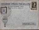 BELGIQUE : :1953: N°894 Sur Enveloppe:Courrier Spécial Par BALLON.Stade Du Heysel.Vignette Belgica. - Montgolfier