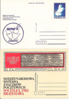 POLAND 1978-1982 Cp 694, 784 & 813 INTERNATIONAL STAMP EXHIBITION 'SOCPHILEX 3cards Mint - Nuevos