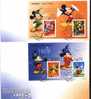 FDC 2005 Mickey Mouse Cartoon Stamps S/s Steamboat Christmas Book Fantasia Pauper - Roedores