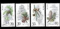 China 1992-3 Spruce Fir Tree Stamps Forest Nut Cone Plant Flora - Unused Stamps