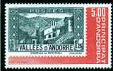 Briefmarken-Ausstellung 1981 Andorra 325+Block 1 ** 5€ Marke Auf Marke Expo Stamp On Stamp Hb Ms Sheet Bf ESPANA-Andorre - Molinos