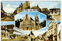 59-SAINT-POL-SUR-MER-MULTIVUES-COLISEE-KIOSQUE  A MUSIQUE-automobile 2 Cv Citroën - Saint Pol Sur Mer