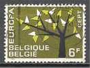 1 W Valeur Oblitérée, Used - BELGIQUE - YT 1223 - EUROPA * 1962 - N° 690-7 - 1962