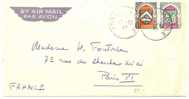 REF LGM - ALGERIE - LETTRE AVION OBL. POSTE NAVALE 12/12/1947 - Storia Postale