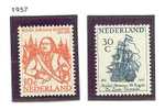 NEDERLAND DE RUYTER ZEGELS  1957 ** - Unused Stamps