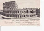 ROMA - ANFITEATRO FLAVIO DETTO IL COLOSSEO -  FP - VIAGG. 14/07/1908 - Coliseo