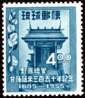 RYUKYU ISLANDS..1955..Michel # 43...MNH...MiCV - 17 Euro. - Ryukyu Islands