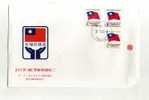 - TAIWAN . FDC DRAPEAU  . CACHET TAIPEI 31/7/80 - FDC