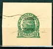 1935 1 Cent Canal Zone  Post Card Cut Square Issue  #UX10 - Canal Zone