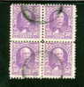 1928 50 Cent Canal Zone Joseph Blackburn Issue  #114 Block Of 4 - Kanalzone