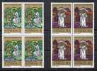 Australia 1973 Christmas MNH Set In Blocks Of 4 - Mint Stamps