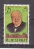 Montserrat 70c. Sir Winston Churchil .MNH - Montserrat