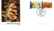 CHRISTMAS ISLAND  FDC FUNGI SET OF 2 STAMPS DATED 25-10-2001 CTO SG? READ DESCRIPTION !! - Christmas Island