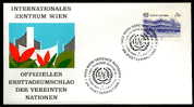 14068) UNO-Wien Michel 47 - FDC Wien-Cachet - 20 Jahre Turiner Zentrum ILO - FDC