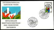 14073) UNO-Wien - 2 FDC Wien-Cachet - Michel 49 / 50 - Freimarke 4.50-15S - FDC