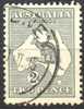 Australia 1913 2d Grey  Kangaroo 1st Watermark (Wmk 8) Used - Actual Stamp - Gebraucht