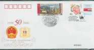 PFTN.WJ(C)-02 CHINA-SYRIA DIPLOMATIC COMM COVER - Lettres & Documents
