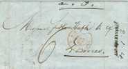 Carta Precurseur GAND  (Belgica) 1850 A London - 1830-1849 (Belgio Indipendente)