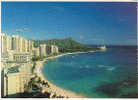 Waikiki Beach Diamond Head In The Background, Hawaii - Oahu