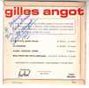 GILLES ANGOT  °°  LES P' TIT' S JEUN'S FILLES  / AVEC AUTOGRAPHE - Autogramme