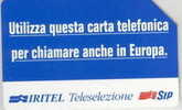 # ITALY 281 Iritel Teleselezione (31.12.95) 10000    Tres Bon Etat - Sonstige & Ohne Zuordnung