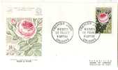 FLOWERS - ROSES - FRANCE - VF First Day Cover  - Yvert # 1357 - ORLEANS 8/9 - Rosas