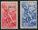 TRIESTE A INTERPOL SERIE COMPLETA 1954  GOMMA BICOLORE NO LINGUELLA - Mint/hinged